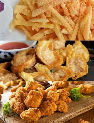 Hình ảnh Khoai tây+sủi cảo+gà viên 