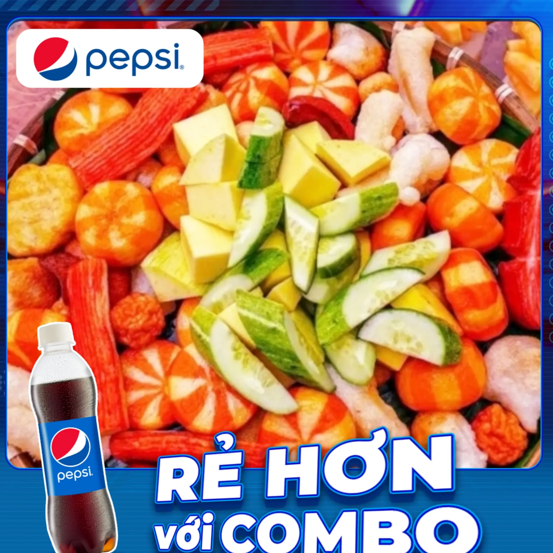 Hình ảnh Combo Cá Viên Chiên Thập Cẩm Đệ Nhất Phần - Khổng Lồ + Tặng 1 Chai Nước Tự Chọn