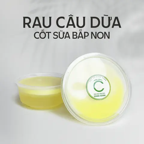 Hình ảnh Rau câu dừa vị sữa bắp non (250gr/hộp)