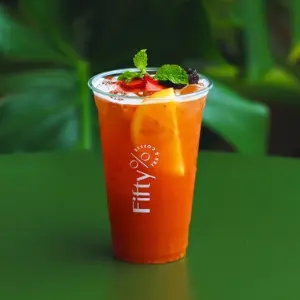 Hình ảnh Trà dâu tắc xoắn vị