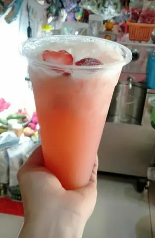 Hình ảnh Nước mía mix dâu tây