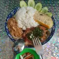 Hình ảnh cơm sườn bì chả