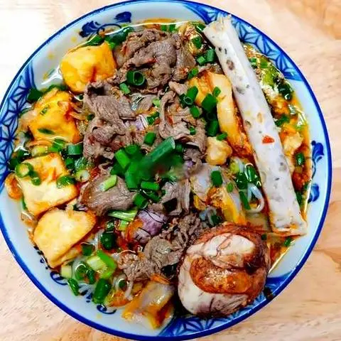 Hình ảnh Bún riêu bò - giò - trứng