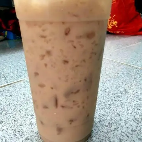 Hình ảnh Trà đào sữa - size L 800ml
