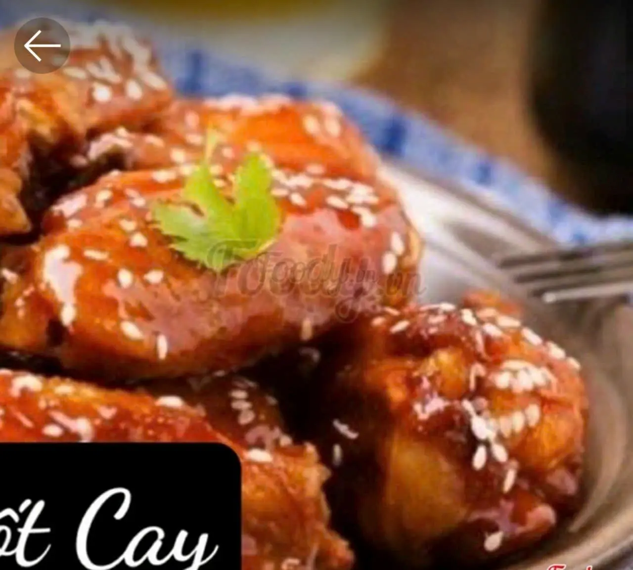 Hình ảnh Gà sốt cay( không thể giảm độ cay)