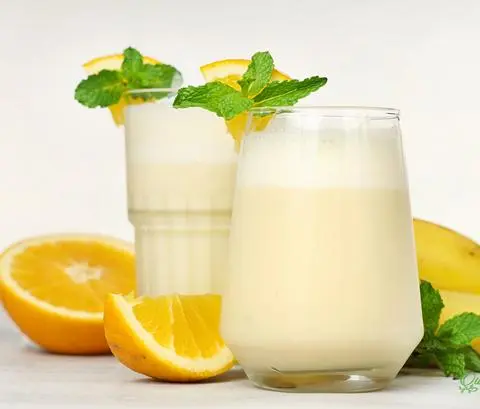 Hình ảnh Sinh tố cam sữa