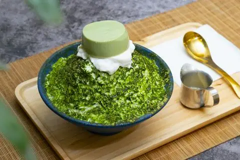 Hình ảnh Bingsu matcha đậu đỏ - Matcha Red Bean