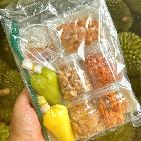 Hình ảnh Bánh Tráng Phơi Sương Full Topping 500g