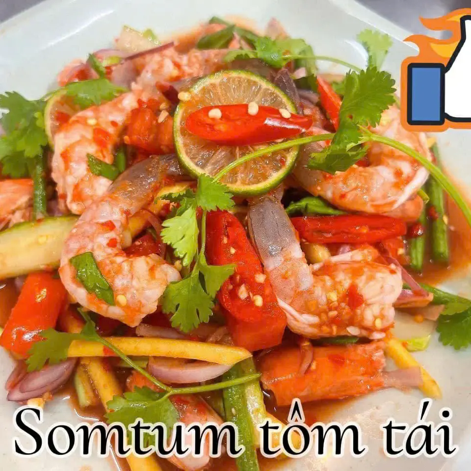 Hình ảnh Somtum tôm tái