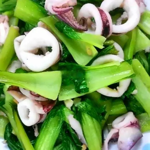 Hình ảnh Mực xào cải ngọt
