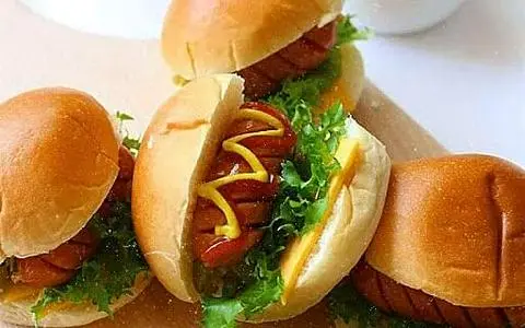 Hình ảnh Humberger Trứng Xúc Xích