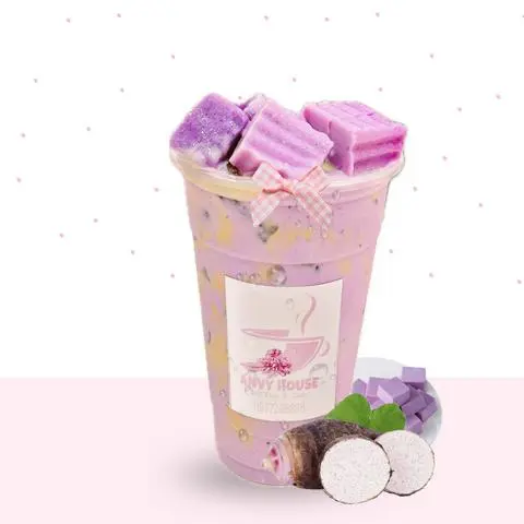 Hình ảnh Trà Sữa Sốt Môn Thạch Khoai 700ml