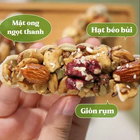 Hình ảnh Hạt dinh dưỡng mix mật ong giòn