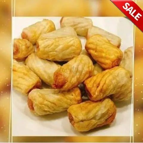 Hình ảnh Xiên mưc xoắn chiên 5 cái