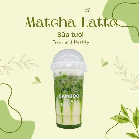 Hình ảnh Matcha Latte Sữa Chuối