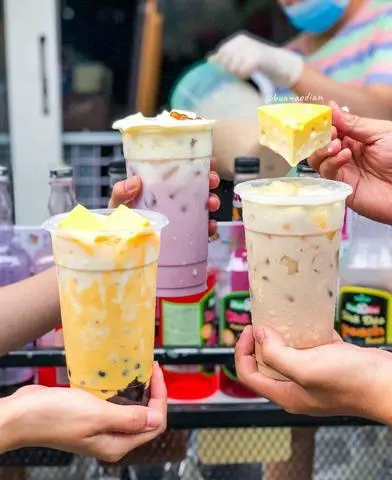 Hình ảnh Trà sữa phô mai dầm