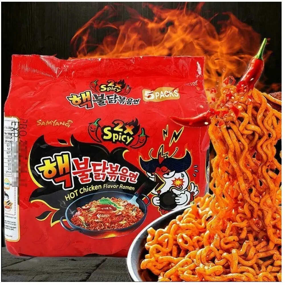 Hình ảnh 1 Gói Mì Samyang Gà Siêu Cay( tự nấu)