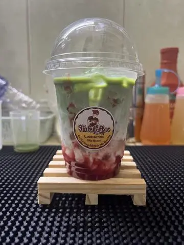 Hình ảnh Matcha dâu sữa yến mạch Oat milk