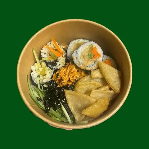 Hình ảnh Mì Trộn Sốt Hàn + Chả Cá Hàn 