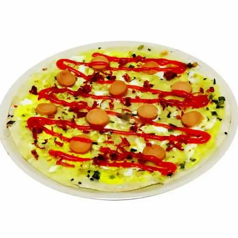 Hình ảnh Bánh tráng nướng Trứng gà - khô bò - xúc xích