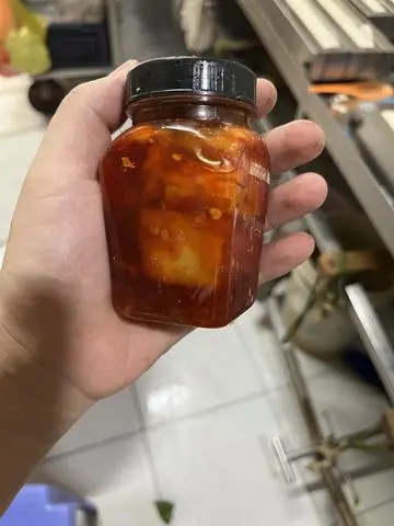 Hình ảnh chao đậu pha sẵn hũ nhỏ
