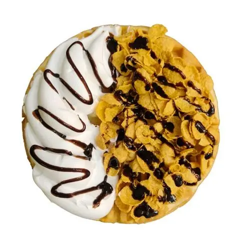Hình ảnh Bánh Waffle Ngũ Cốc và Sốt Sôcôla