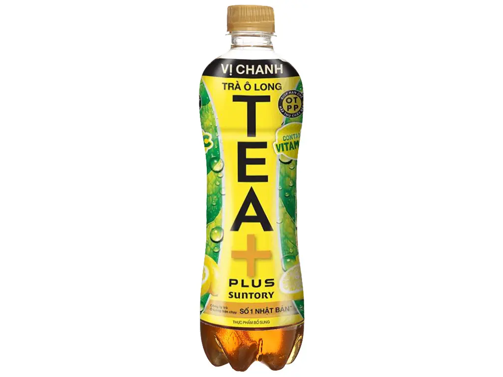 Hình ảnh Trà Ô Long vị Chanh 450ml