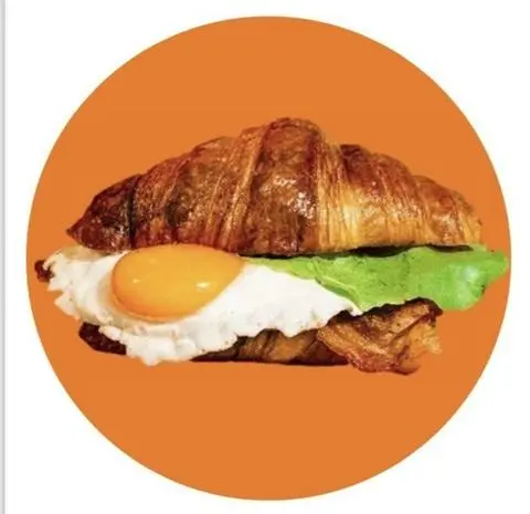 Hình ảnh Combo 2 croissant bacon trứng ốp la phô mai