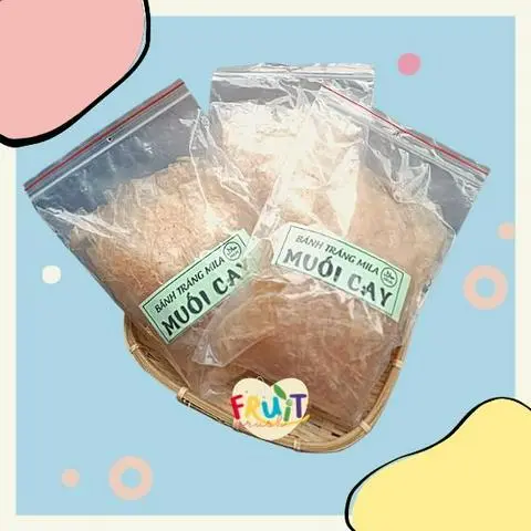 Hình ảnh Bánh tráng muối nhuyễn cay