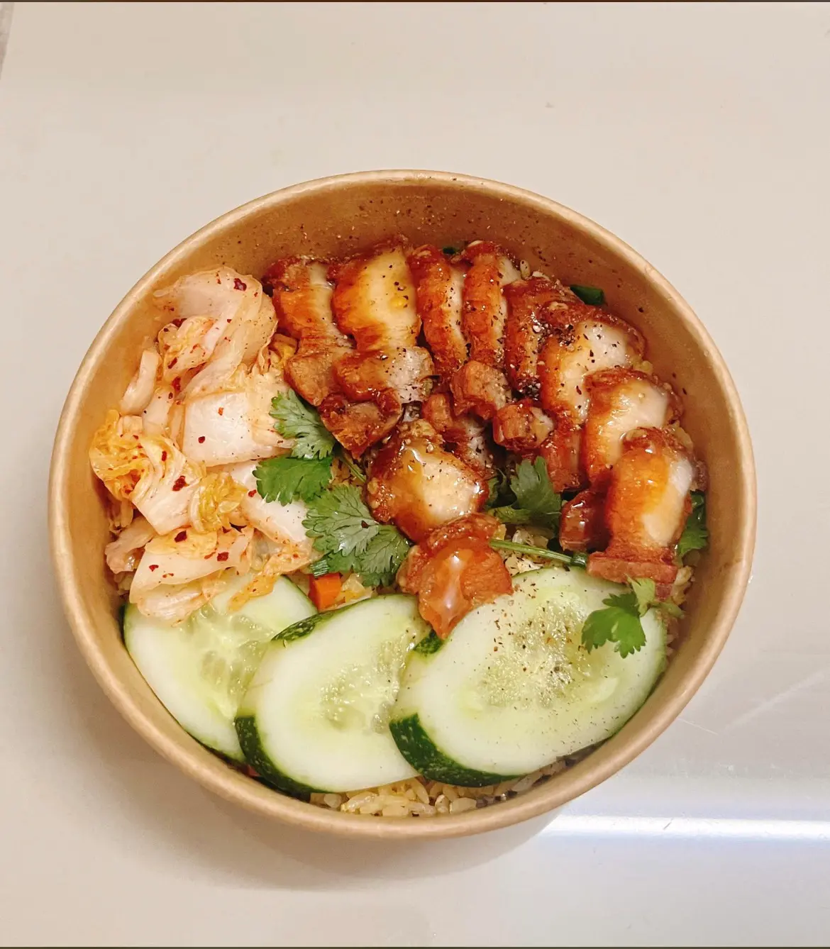 Hình ảnh Cơm chiên ba rọi chiên giòn