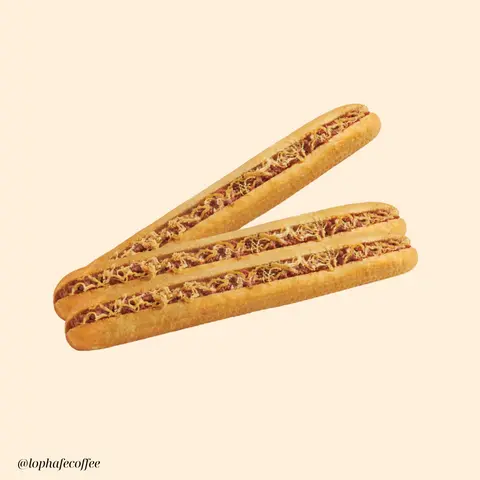 Hình ảnh Bánh mì que pate chà bông không cay