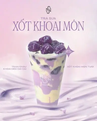 Hình ảnh Trà sữa sốt khoai môn tươi