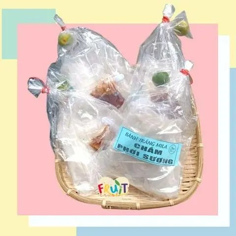 Hình ảnh Bánh Tráng Chấm Phơi Sương
