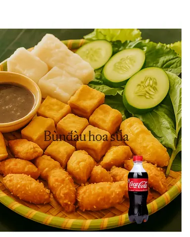 Hình ảnh Bún Đậu Nem Chua + 1Coca