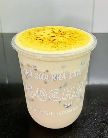 Hình ảnh trà sữa kem trứng nướng size M
