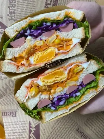 Hình ảnh sandwich gà trứng 