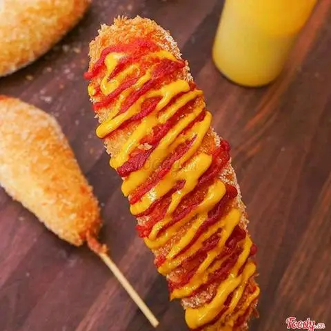 Hình ảnh Hot Dog Phomai Hàn Quốc