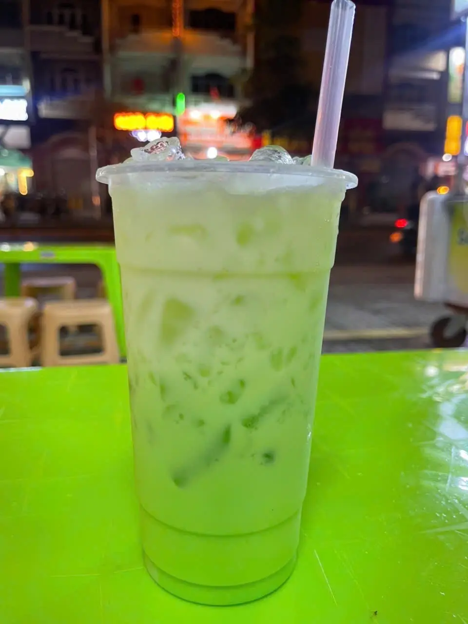 Hình ảnh Sữa đậu xanh lá dứa