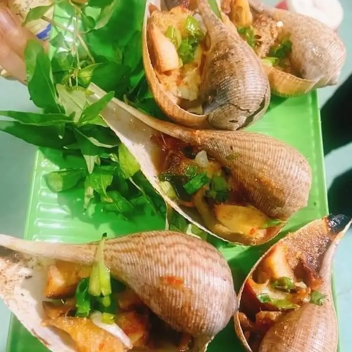 Hình ảnh ỐC MUỖNG NƯớNG MỠ HÀNH