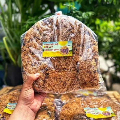 Hình ảnh Cơm Cháy Đáy Nồi Gạo Lứt Siêu Chà Bông - 500gr