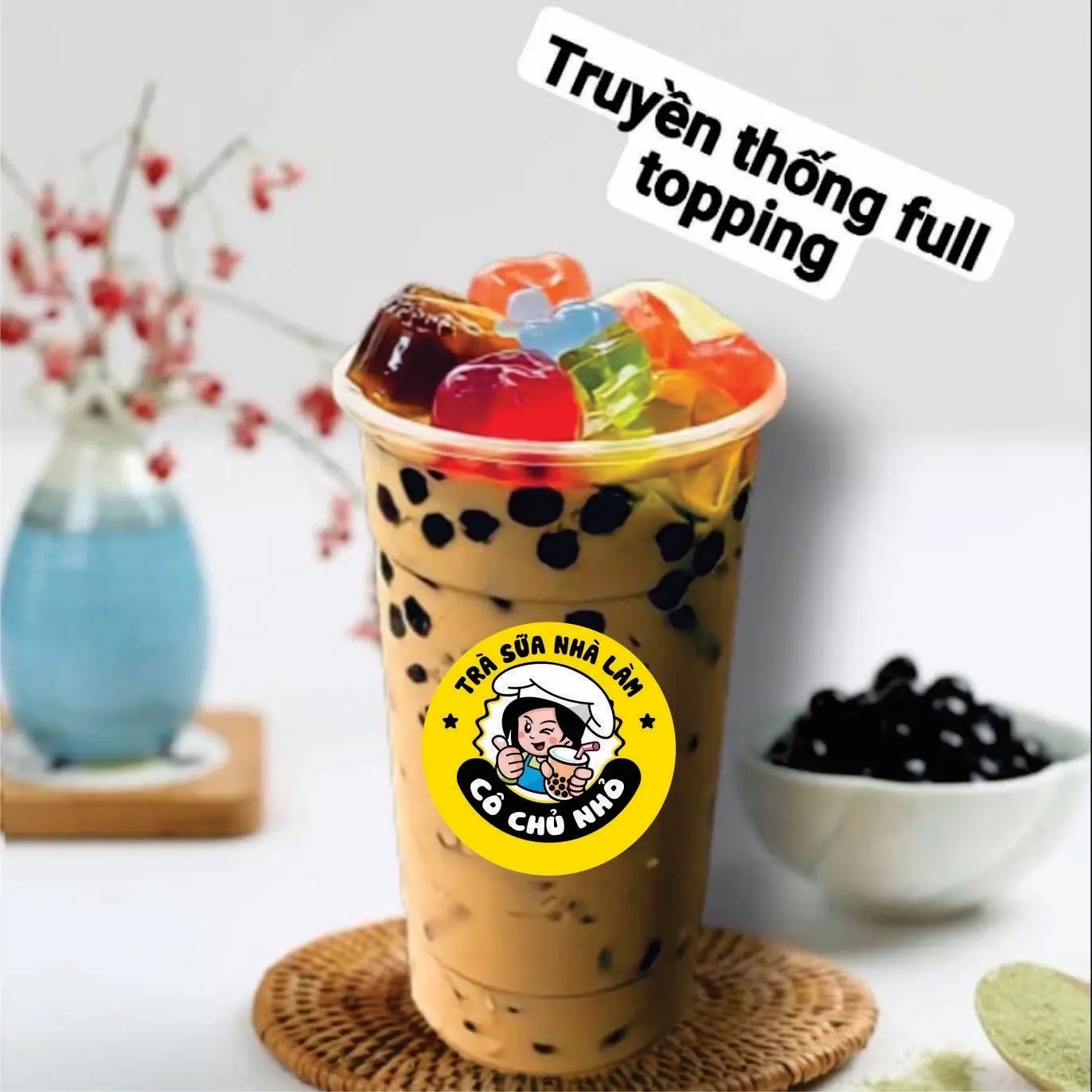 Hình ảnh Trà sữa truyền thống full topping size 700ml Dòng best seller 