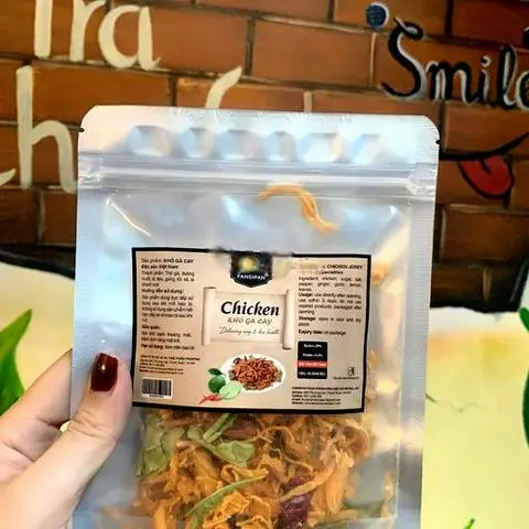Hình ảnh Khô gà lá chanh 50 gram