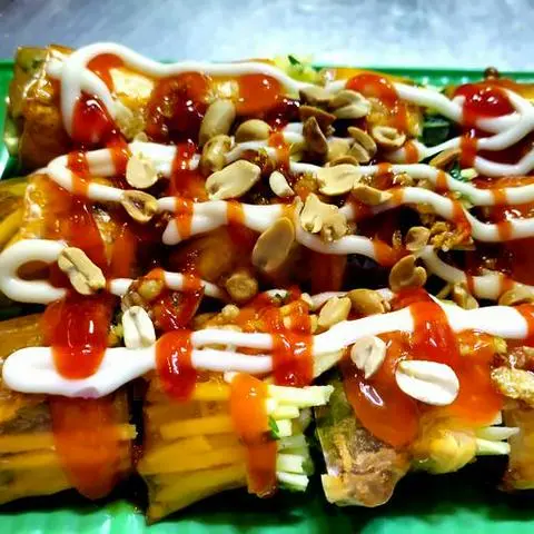 Hình ảnh Bánh tráng cuốn 3 cuốn