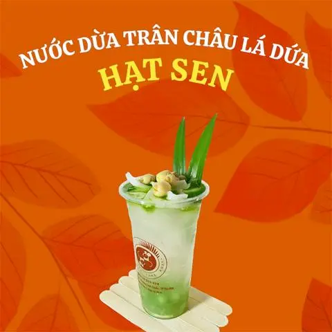 Hình ảnh NƯỚC DỪA LÁ DỨA HẠT SEN TRÂN CHÂU LÁ DỨA