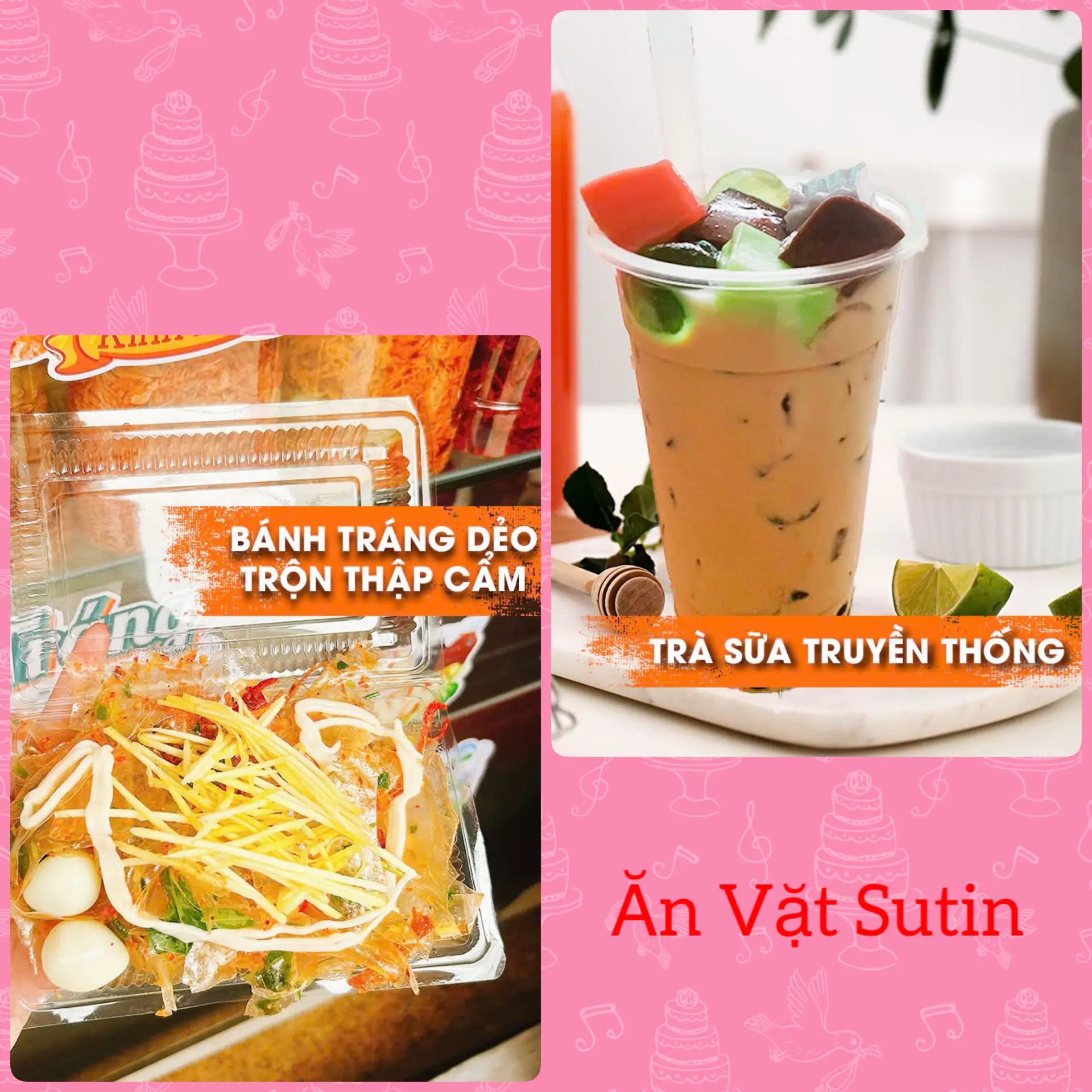 Hình ảnh Combo Bánh Tráng Trộn - Ly Trà Sữa