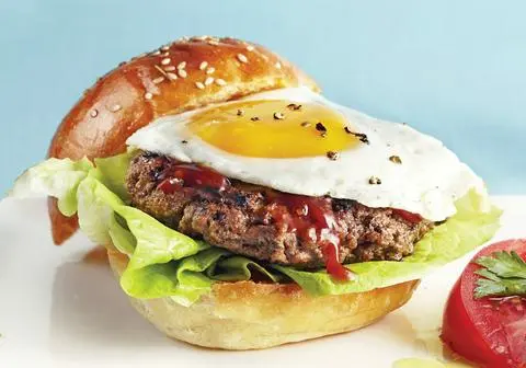 Hình ảnh Burger Bò-Trứng