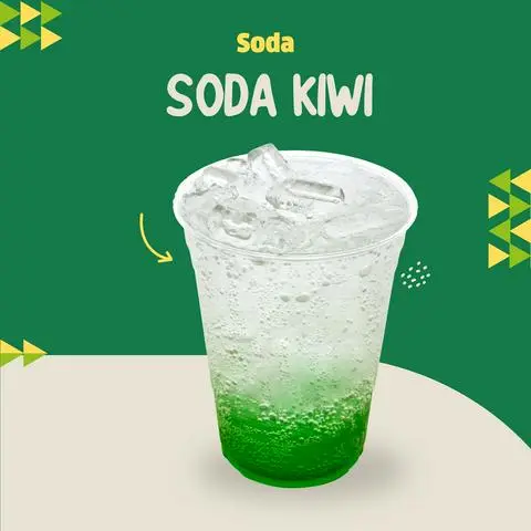 Hình ảnh Soda kiwi ly 700ml + topping trân châu trắng