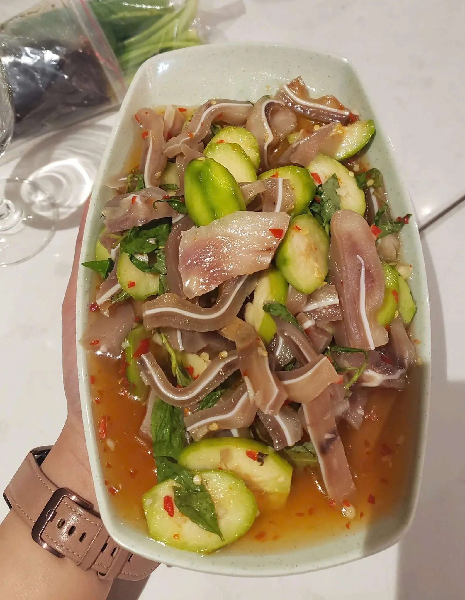 Hình ảnh Tai Heo Ngâm Cóc Chua Cay