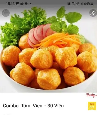 Hình ảnh Combo tôm viên chiên