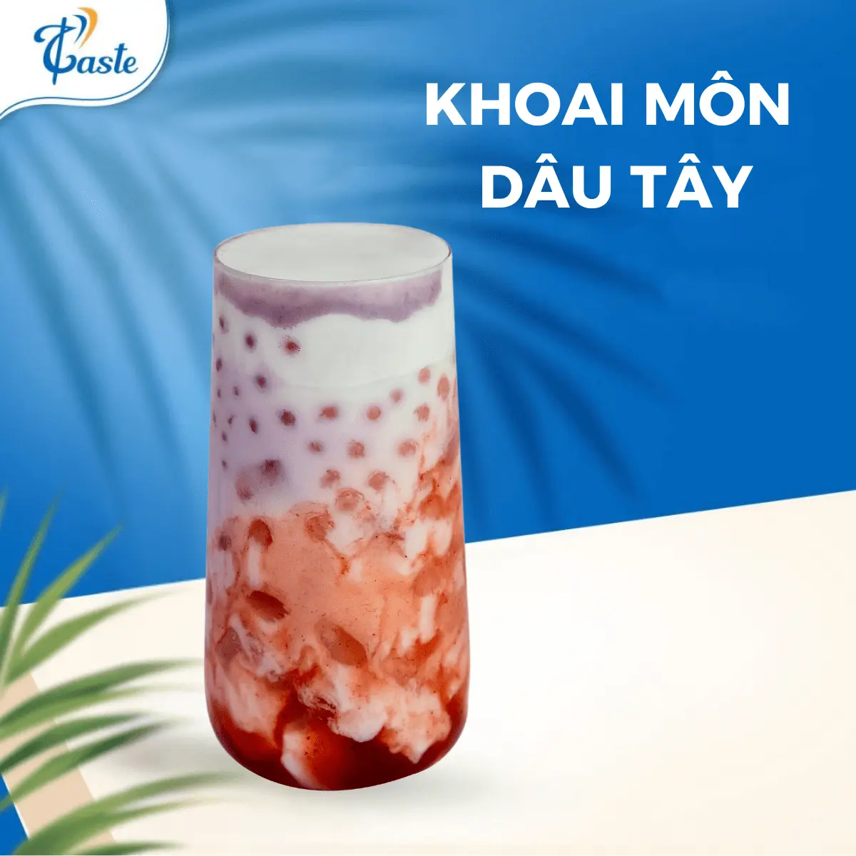 Hình ảnh Latte Khoai Môn Dâu Tây